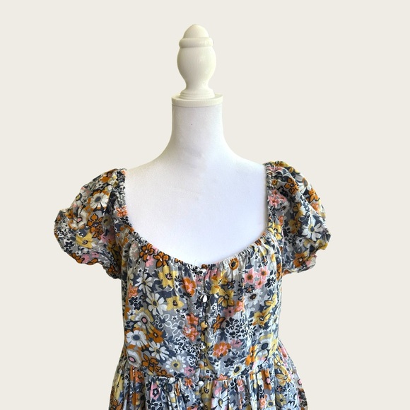 American Eagle | AE Floral Button-Front Mini Dress - Picture 6 of 16